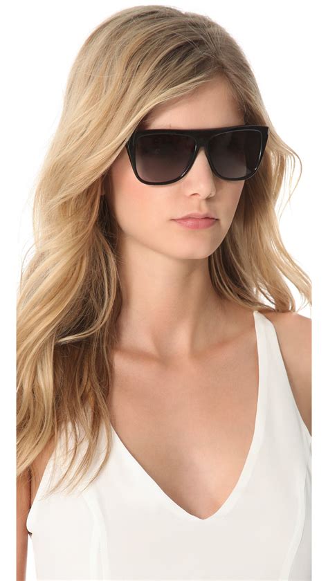 women's ysl glasses|saint laurent flat top sunglasses.